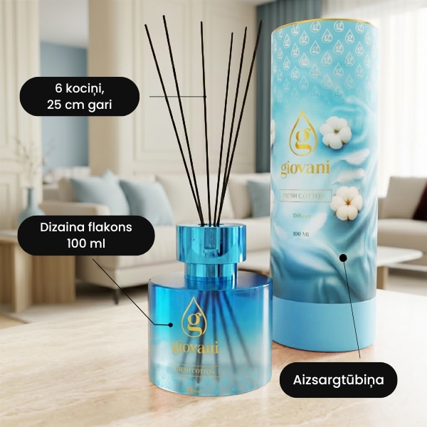 Aromāta difuzors FRESH COTTON